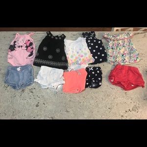 12 month old girl summer clothes lot